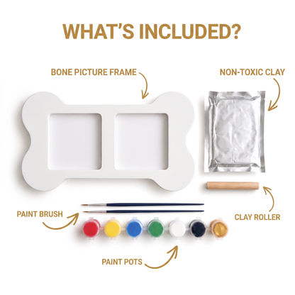 Portrait Bone™ Paw Print Keepsake Frame